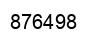 Number 876498 black image