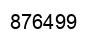 Number 876499 black image