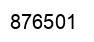 Number 876501 black image