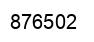 Number 876502 black image
