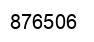 Number 876506 black image