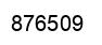 Number 876509 black image