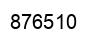 Number 876510 black image