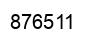 Number 876511 black image