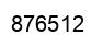 Number 876512 black image