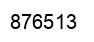 Number 876513 black image
