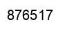 Number 876517 black image