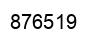 Number 876519 black image