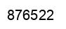 Number 876522 black image