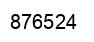Number 876524 black image