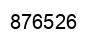 Number 876526 black image