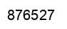Number 876527 black image