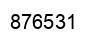 Number 876531 black image