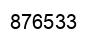 Number 876533 black image