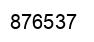 Number 876537 black image