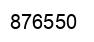 Number 876550 black image
