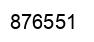 Number 876551 black image