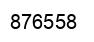 Number 876558 black image