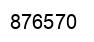 Number 876570 black image
