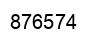Number 876574 black image