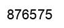 Number 876575 black image