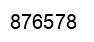 Number 876578 black image