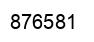Number 876581 black image