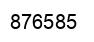 Number 876585 black image