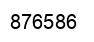 Number 876586 black image