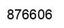 Number 876606 black image