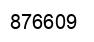 Number 876609 black image