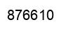 Number 876610 black image