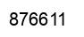 Number 876611 black image