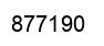 Number 877190 black image
