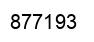 Number 877193 black image