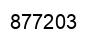 Number 877203 black image
