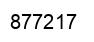 Number 877217 black image