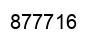 Número 877716 imagen negro