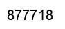 Número 877718 imagen negro
