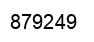 Number 879249 black image