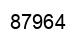 Número 87964 imagen negro