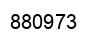 Number 880973 black image