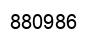 Number 880986 black image