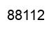 Number 88112 black image