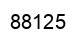 Number 88125 black image