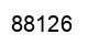 Number 88126 black image
