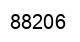 Number 88206 black image