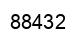 Number 88432 black image