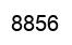 Number 8856 black image