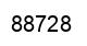 Number 88728 black image